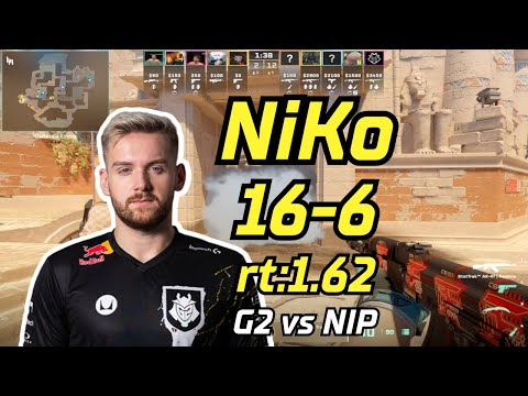 G2 NiKo (16-6) rt:1.62 vs NIP (anubis) | BLAST Premier Spring Groups 2024 #cs2 #pov #demo
