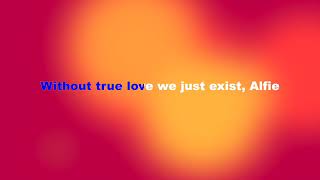 Alfie - Dionne Warwick Karaoke