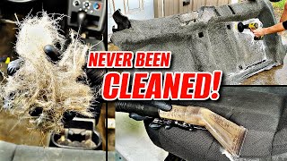 Nastiest Dog Hair Filled Car Detail Ever! Complete Disaster Auto Restoration How to