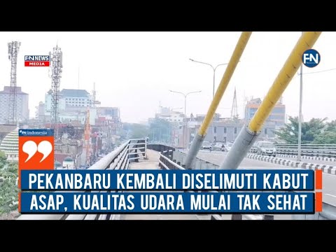 Pekanbaru Kembali Diselimuti Kabut Asap, Kualitas Udara Mulai Tak Sehat