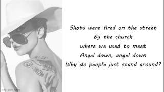 Lady Gaga  - Angel Down Lyrics