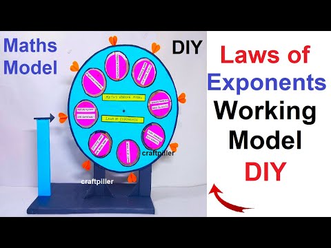 algebraic formulas maths working model 3d TLM maths project howtofunda DIY craftpiller