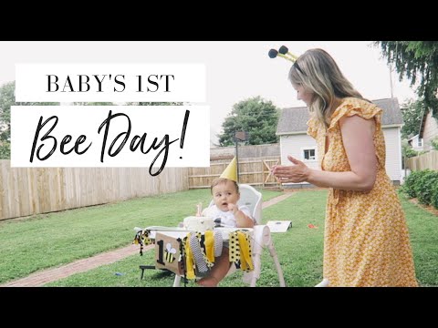 1ST BEE DAY PARTY | prep + vlog