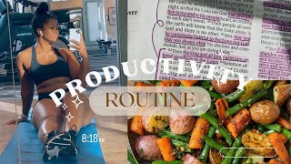 Productivity Routine// Starting the Daniel fast, Gym, Cleaning & Hygiene