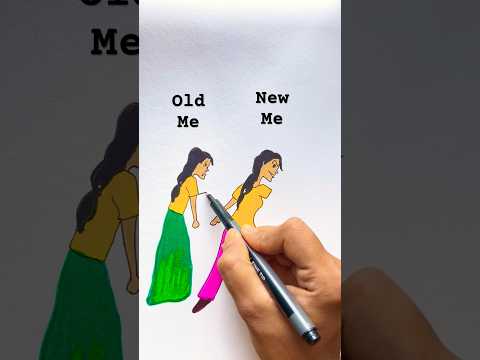 Old or new which one best #shorts #art #craft #drawing