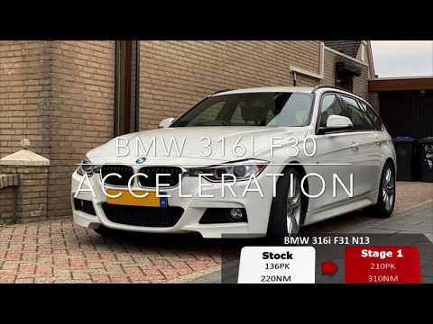 210HP BMW 316i F31 STOCK VS STAGE 1 TUNED  ACCELERATION - BERKPerformance