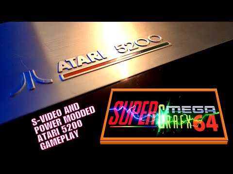 ATARI 5200 - S-VIDEO AND POWER MOD - GAMEPLAY AND TALK