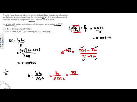 Trasient Conduction, Lumped Capacitance - Heat Transfer - Thermofluids