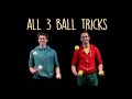 Alphabet of 3 ball juggling - 43 tricks