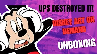 Unboxing Gone Wrong! Disney Art on Demand order from the Disney Treasure onboard kiosk.
