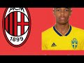GOAL AND SKILLS EMIL ROBACK NEW AC MILAN PLAYER