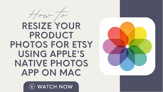 How to Resize Images for Etsy in Apple Photos on Mac
