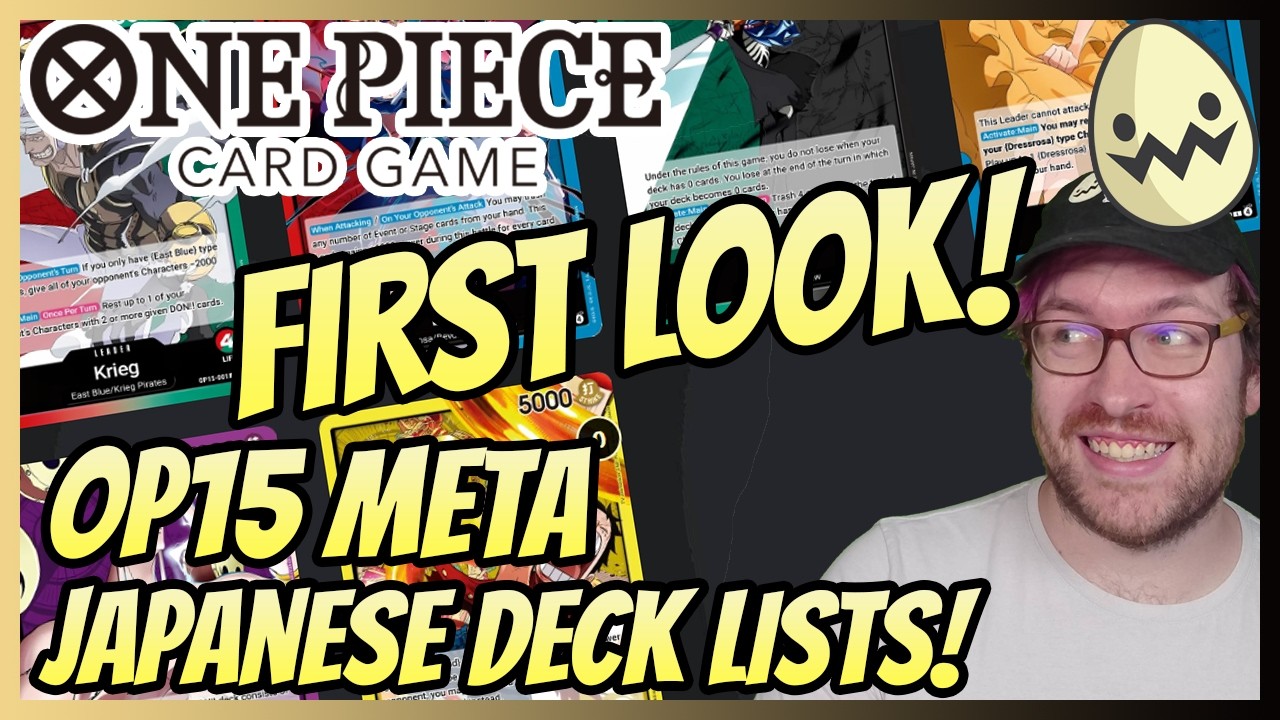 One Piece Card Game: First Look! OP15 Meta! Japanese Deck Lists!