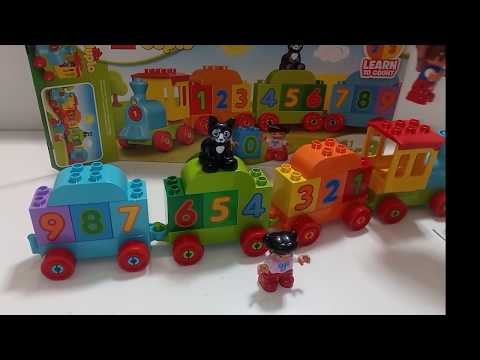 Learn numbers and alphabet,  train, videos for toddlers,  Lego Duplo My First Number Train 10847 Video