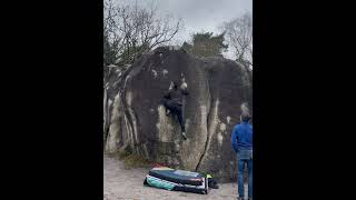 Video thumbnail of La Chicorée, 7a. Fontainebleau