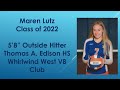 Maren Lutz Highlight video organized by skills:  fall 2019 and spring 2020