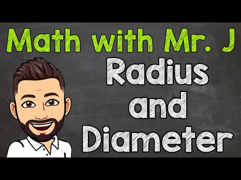 Part of a video titled What is the Radius of a Circle? | Radius and Diameter Explained