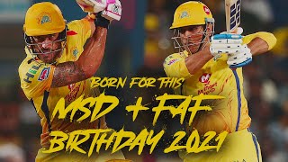 Dhoni and Faf du plessis birthday edit  2021 / Whatsapp status / CSK edits