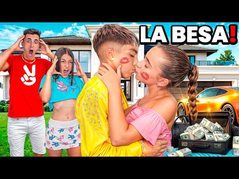 MI HERMANA se BESA con el NIÑO MILLONARIO por DINERO! *estamos en shock!*