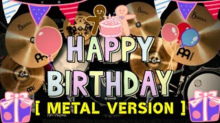 Download lagu Selamat Ulang tahun Di Hari Ini🎉 Happy birthday [ Metal Version ] || Cover Real Drum mp3