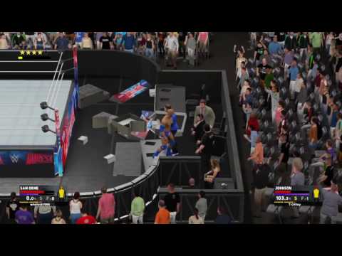 WWE 2K17 Online-Last Man Standing Match