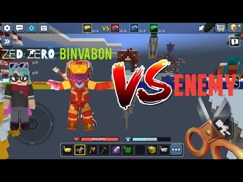 when i and binvabon team up and attack the enemy|blockman go