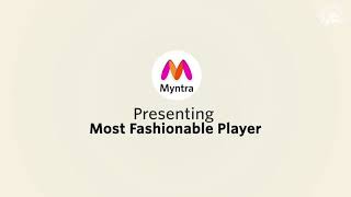 Myntra present Most Fashionable player of FAF DU PLESSIS