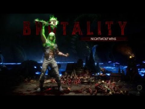 Mortal Kombat 11- Rare Nightwolf Brutality- "Guardian God"