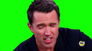 Rob McElhenney "that sucks" Hot Ones green screen