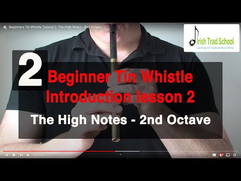 Beginners Tin Whistle Tutorial 2: The High Notes - 2nd Octave