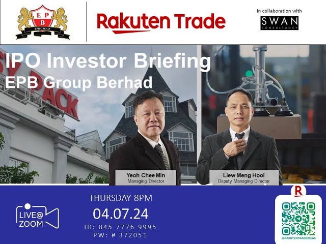 (Webinar) Rakuten Trade Ideas 🎯 - EPB Group Bhd