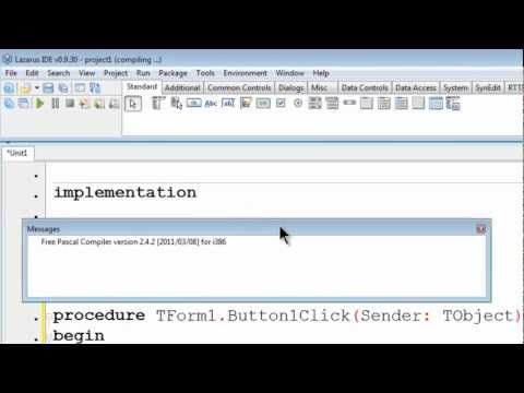 Free Pascal App Lazarus Program Tutorial