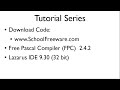 Free Pascal App Lazarus Program Tutorial