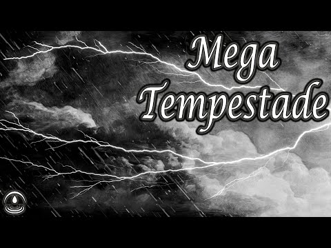 MEGA TEMPESTADE⚡Som de CHUVA FORTÍSSIMA com TROVÕES para Dormir 💤