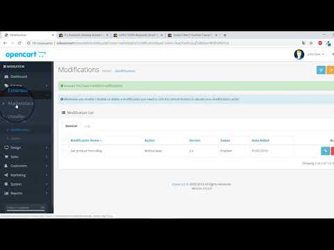 "Import products from eBay" OpenCart extension Installation process