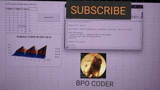 HOW TO CREATE A SURFACE CHART IN VBA EXCEL | How to create a surface chart in vba excel