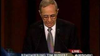 Honoring TIM RUSSERT -Gov. M Cuomo- Memorial Service In W.DC
