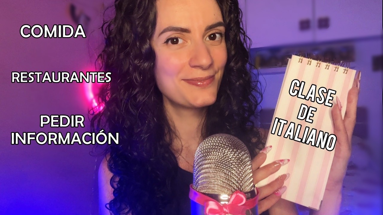 ASMR CLASE DE ITALIANO Frases Utiles de VIAJES si vienes a Italia!