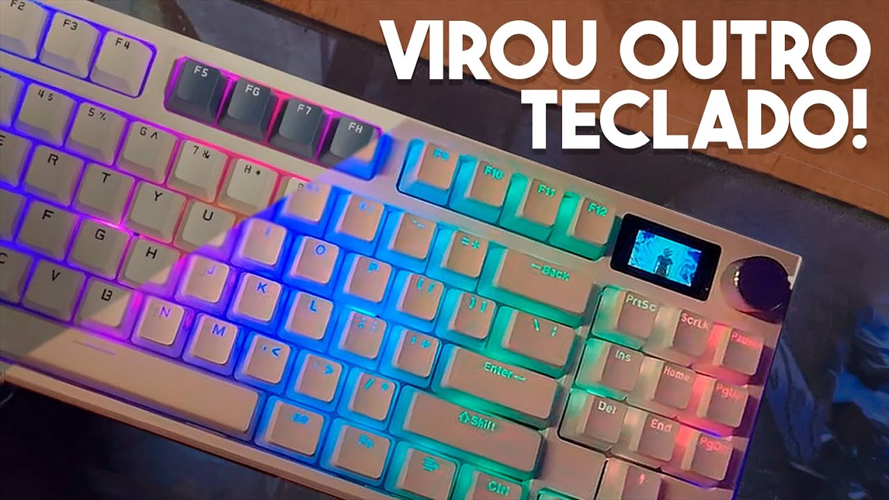 Melhorando meu Attack Shark K86  (Teclas Pudding + Switches Akko)