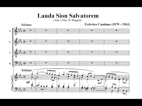 Caudana, Federico (1878 - 1963) Lauda Sion Salvatorem (mottetto eucaristico).