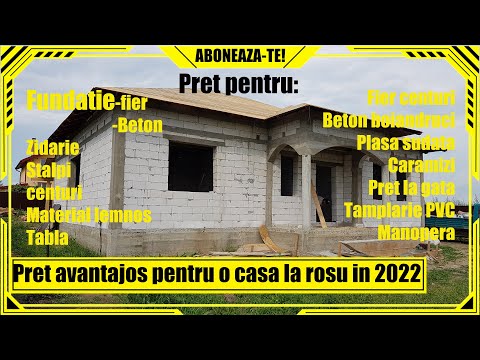 🏠Cat costa sa construiesti o casa la rosu❌Casa la rosu la pret atractiv.