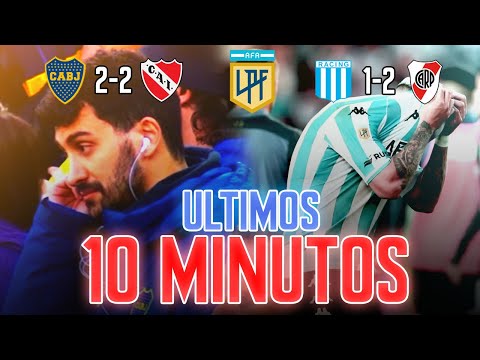 ¡¡¡DEFINICION PARA EL INFARTO!!! || Boca 2-2 Independiente / Racing 1-2 River || LPF 2022 [Fecha 27]