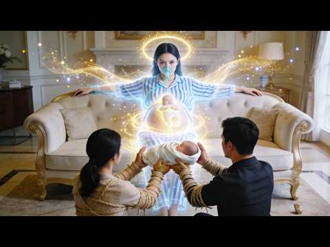 Nach Babytausch getötet. Wiedergeboren holt sie Kind und Milliarden zurück, Familie kniet.