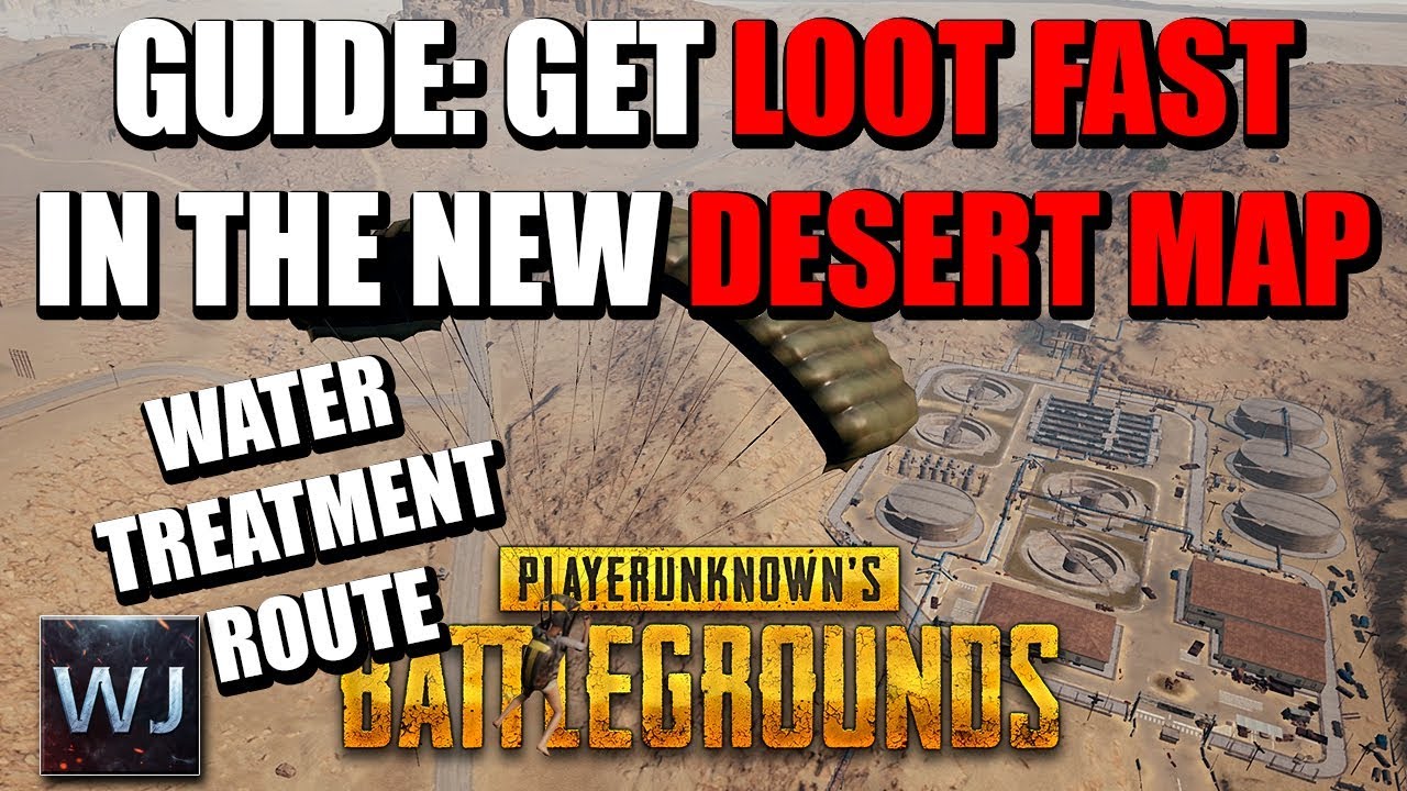 GUIDE: How to GET LOOT FAST in the New DESERT MAP of PUBG (#1 Water Treatment Route) - YouTube