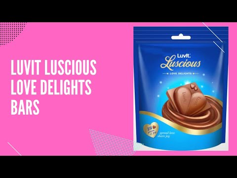 LuvIt Luscious Love Delights Bars | Heart Chocolates | Best Milk Chocolates | Creamy Chocolates