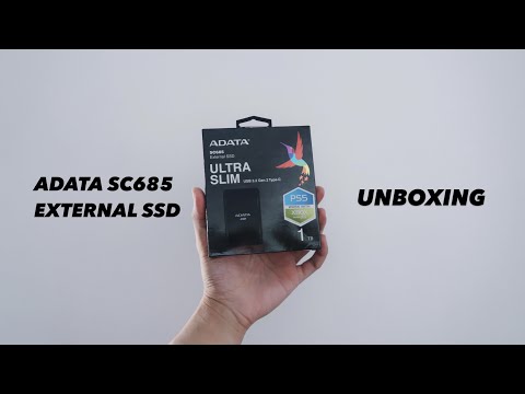 ADATA SC685 EXTERNAL SSD UNBOXING