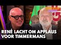 René lacht om eindeloos applaus voor Frans Timmermans: ‘Komt ‘ie, de Messias!’ | VANDAAG INSIDE