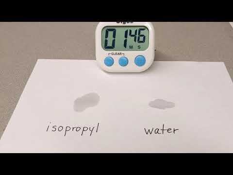 Rubbing Alcohol Conductivity Without Water