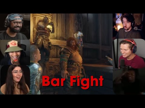 Gamers Reaction To Atreus Bar Fight | God of War Ragnarok | Spoiler Alert!
