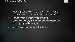 Peripheral Ultrasound Guided IV Tutorial